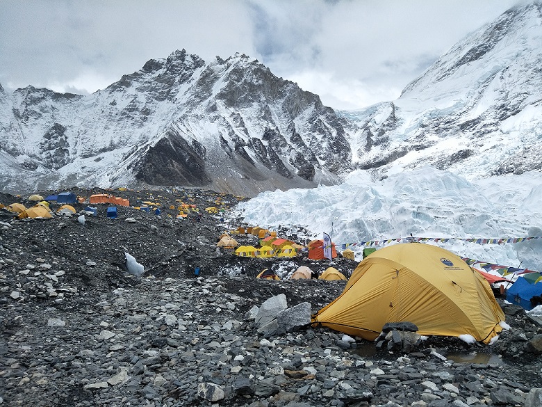 tent camp at everest base camp